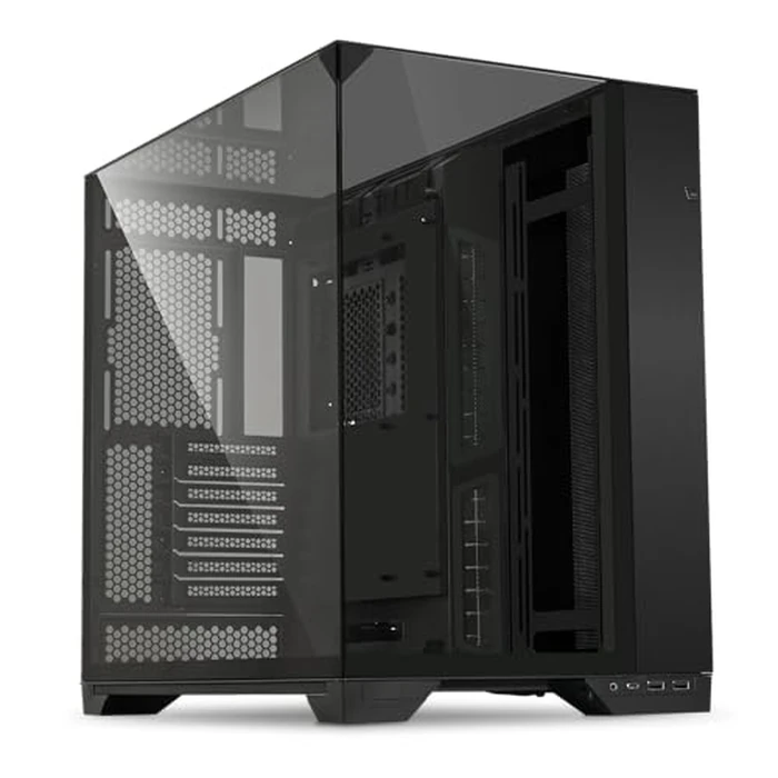 Lian Li O11 Vision - Triple Tempered Glass Panels - Dual-Chamber ATX Mid Tower PC Case - Up to 2 x 360mm Radiators - Removable Motherboard Tray for PC Building - Up to 455mm Large GPUs (O11VX.US) by Lian Li - Image 1
