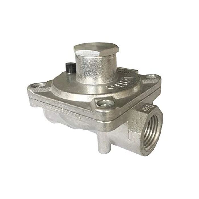 GRILLJOB Natural Gas Grill Regulator Gas Pipe in/Out 1/2'' X 1/2"-14NPT, Max Inlet Pressure:1/2" PSI, Outlet Pressure LPG 10" NG 4" W.C, NPT Natural Gas Low Pressure Regulator by GRILLJOB - Image 1