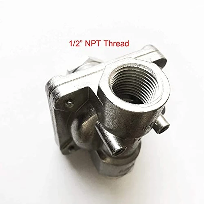 GRILLJOB Natural Gas Grill Regulator Gas Pipe in/Out 1/2'' X 1/2"-14NPT, Max Inlet Pressure:1/2" PSI, Outlet Pressure LPG 10" NG 4" W.C, NPT Natural Gas Low Pressure Regulator by GRILLJOB - Image 5