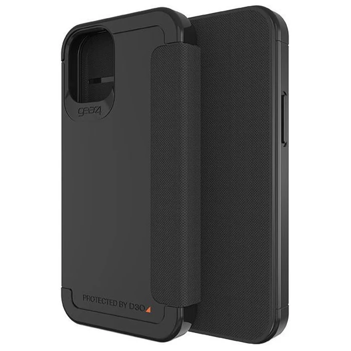 Gear4 Wembley Flip Folio Phone Case for iPhone 12 mini - Black by Gear4 - Image 3