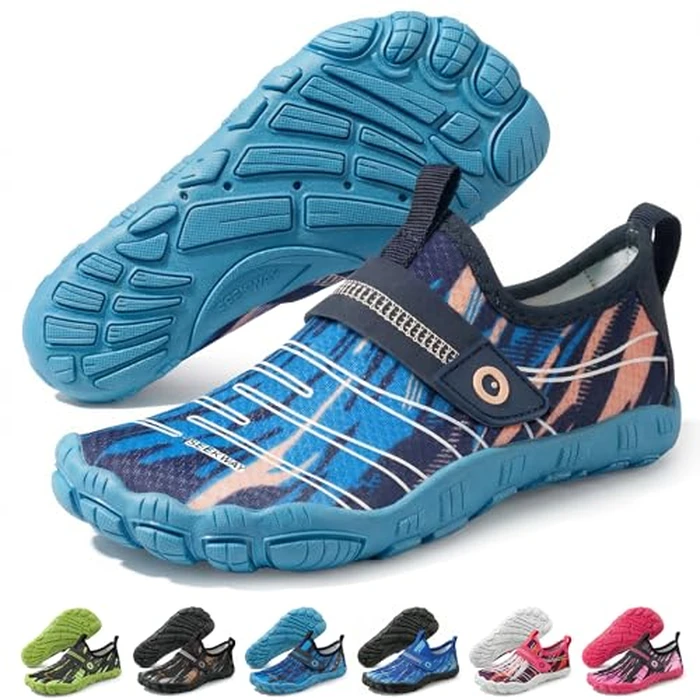 SEEKWAY Barefoot Water Shoes for Kids - Wide Toe Box and Quick-Dry Sand Shoes Toddler for Hiking Swim Beach Pool Kayak Sport Accessories, Camping Essentials Must-Haves for Boys Girls Sizes by SEEKWAY - Used - Very Good condition - US$13.98