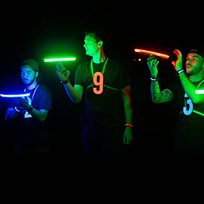 TOSY Flying Disc - 108 RGB Multicolor LEDs, Super Bright, Smart Modes, Easter Basket Stuffers Gift, Camping Toy for Kid/Teen/Adult, Auto Light Up, Rechargeable, Waterproof, 175g by TOSY - Image 4