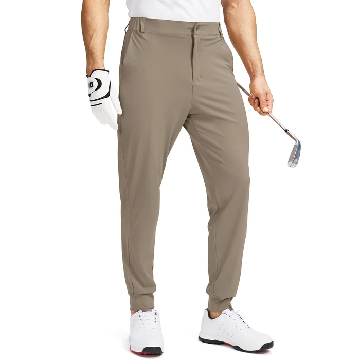 Soothfeel Men's Golf Joggers Pants with 5 Pockets Slim Fit Stretch Sweatpants Running Travel Dress Work Pants for Men(Carbon Dust, S by Soothfeel - Used - Like New condition - US$21.62