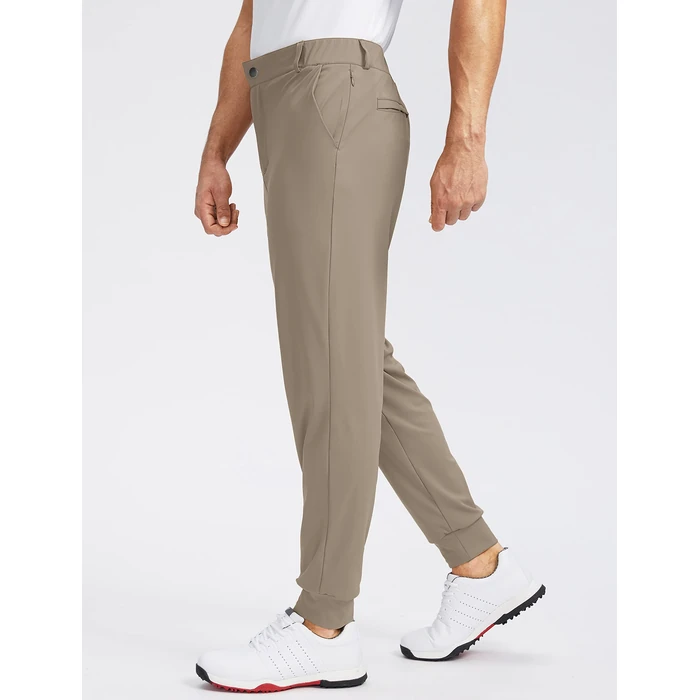 Soothfeel Men's Golf Joggers Pants with 5 Pockets Slim Fit Stretch Sweatpants Running Travel Dress Work Pants for Men(Carbon Dust, S by Soothfeel - Image 2