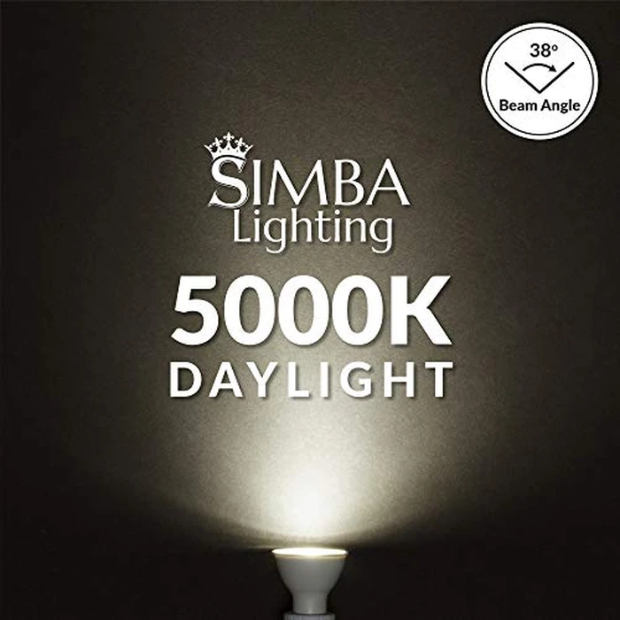 Simba Lighting LED GU10 5W Dimmable Spot Light Bulb (6 Pack) Halogen 50W Replacement MR16 Shape for Accent, Recessed, Track Lighting, 38 degrees Beam Angle, 120V, Twist-N-Lock Bipin Base, 5000K Daylight by Simba Lighting - Image 7