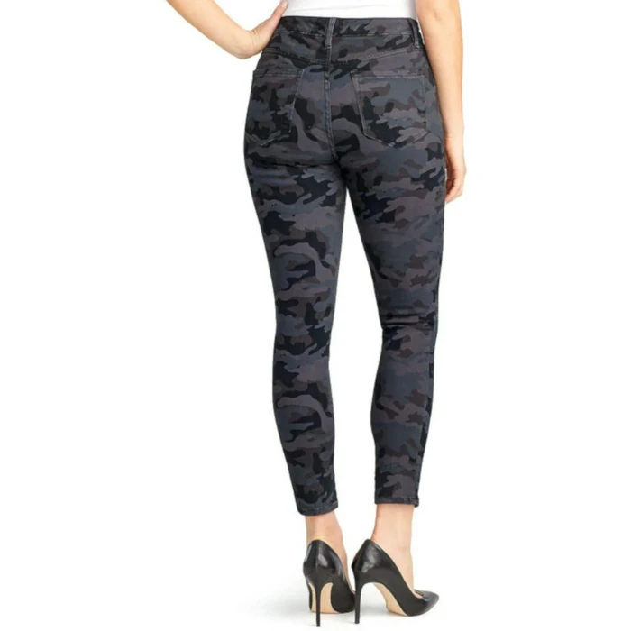 Nine West Jeans Women's Gramercy Skinny Ankle Jeans 4 - Black Military Camo by Nine West - Image 2