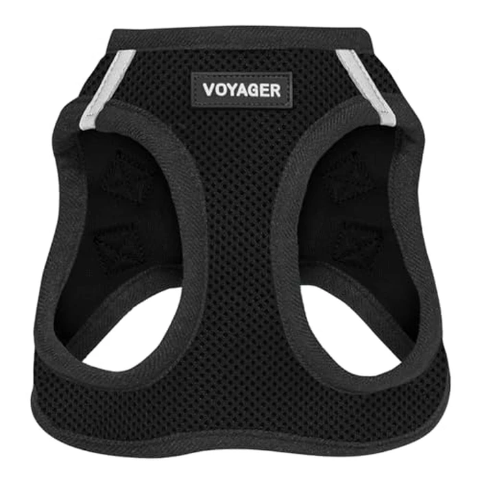 Best Pet Supplies Voyager Step-in Air Dog Harness - All Weather Mesh, Reflective, No Pull Harness for Small, Medium Dogs, Cats - Secure with Hook & Loop Fastener, Buckle, Double D-Rings - Black, L by Best Pet Supplies - Image 1