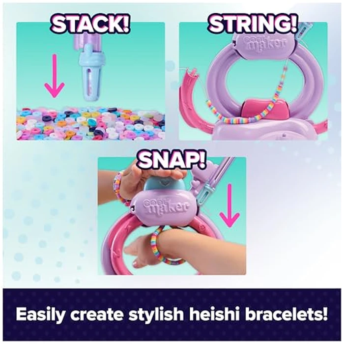 Cool Maker, Stack’d Heishi Studio Bracelet Making Kit with Easy Beading Pen & over 1200 Beads for Bracelets, Makes 15, Arts and Crafts Kids Toys for Girls Ages 7 and up by Cool MAKER - Image 2