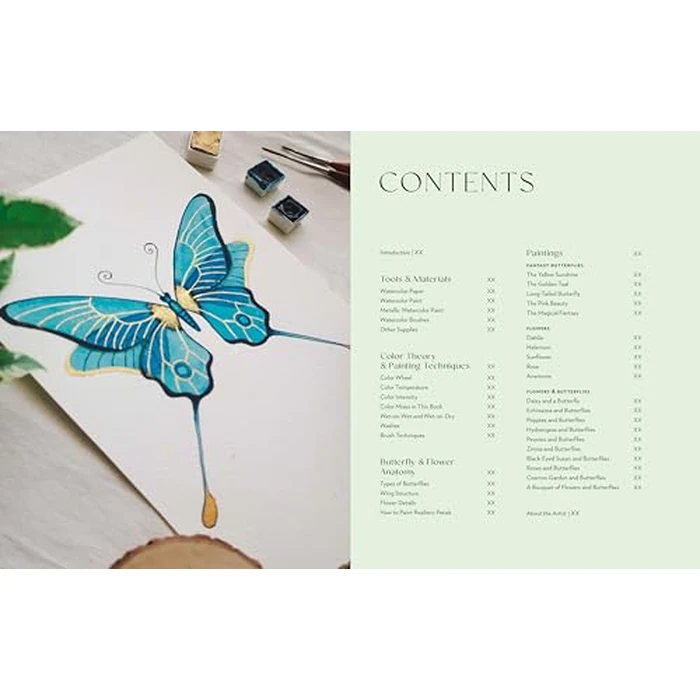 How to Paint Beautiful Butterflies and Flowers in Watercolor: 20 Step-by-Step No-Sketch Projects on Watercolor Paper by Walter Foster Publishing - Image 1