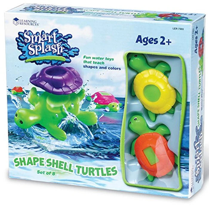 Learning Resources Shape Shell Turtles, Learn Shapes, Bath Toys Set of 8, Ages 2+ by Learning Resources - Image 7