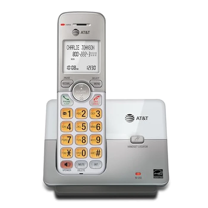 AT&T 1-Handset DECT 6.0 Cordless Home Phone with LCD Display, Lighted Keypad, Caller ID/Call Waiting, Simulated Full-Duplex Handset Speakerphone, Eco Mode, Voicemail Key, Quiet Mode, Intercom, EL51103 by AT&T - Used - Very Good condition - CA$32.43
