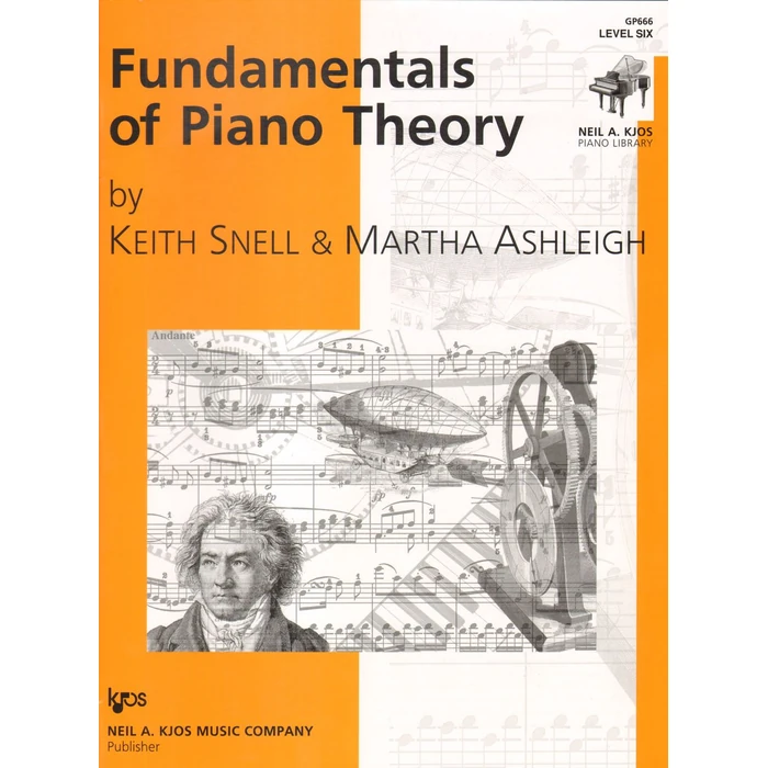 GP666 - Fundamentals of Piano Theory - Level 6 by Kjos Music Company - Used - Acceptable condition - US$6.39