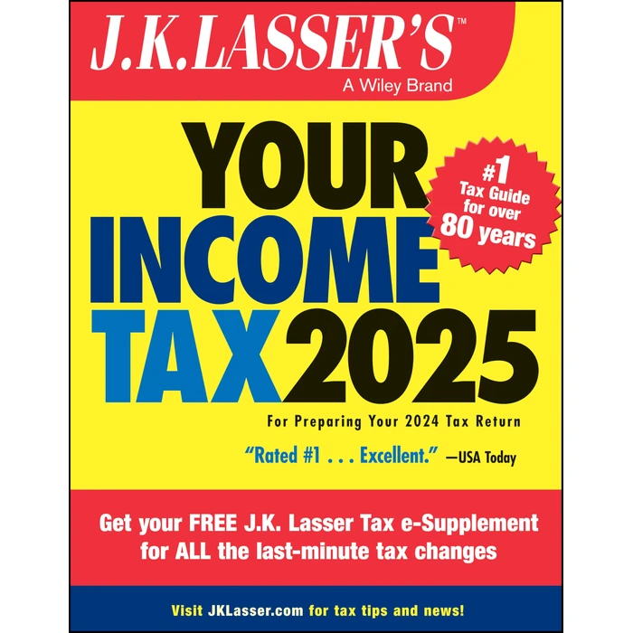 J.K. Lasser's Your Income Tax 2025: For Preparing Your 2024 Tax Return by Wiley - Used - Very Good condition - CA$12.27
