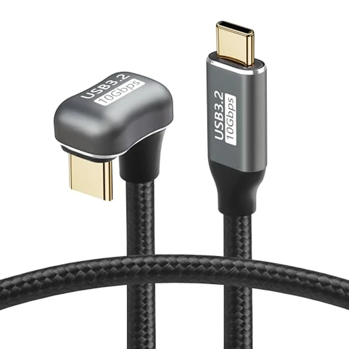 SinLoon USB-C to C Cable - 100W Opposite U Shape, Fast Charging, Nylon Braided, 0.5M/1.6FT by SinLoon - Used - Like New condition - US$10.44