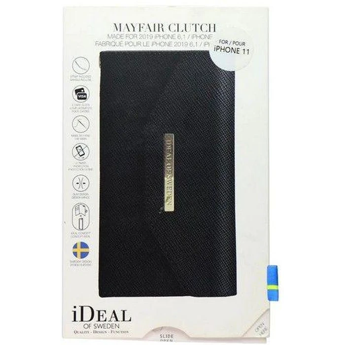 iDeal of Sweden Mayfair Clutch Series Wallet Phone Case for Apple iPhone 11 - Black by iDeal of Sweden - Refurbished - Brand New condition - US$8.78