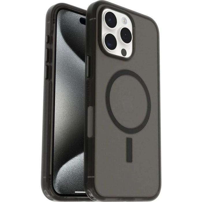 Otterbox Symmetry Series Soft Touch Phone Case with MagSafe for iPhone 15 Pro Max - Dark Echo (Black) by Otterbox - Image 1