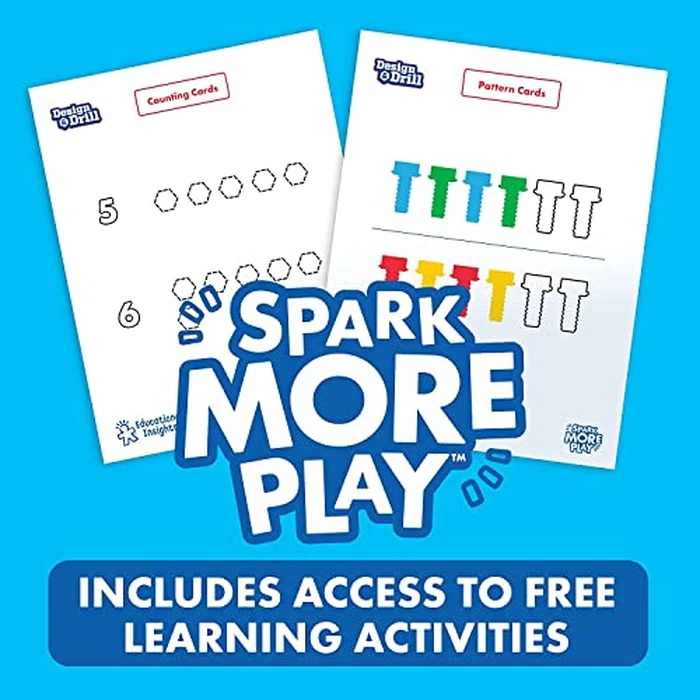 Educational Insights Design & Drill ABCs & 123s - Building Construction Toys for Toddlers, Kids Tool Set with Drill Toy, Preschool Learning Activities, Toddler STEM Toys for 3+ Year Old by Educational Insights - Image 5