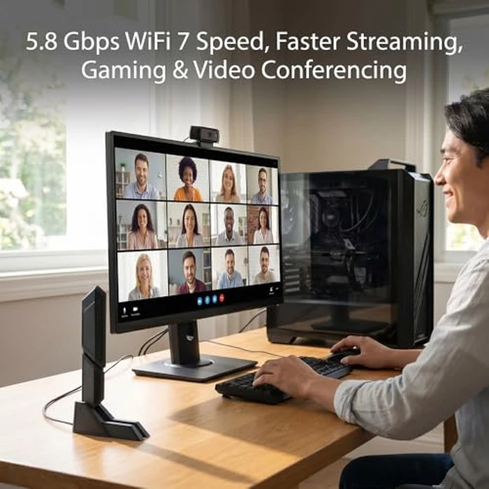 WiFi 7 Laptop WiFi Antenna 2.4G 5G 6G Dual Band Magnetic Base for ASUS ROG Strix X870-I X870E-E X870-A/Prime X870-P/TUF Gaming X870-PLUS WiFi 6E WIFI7 Antennas PC Desktop Computer by XLQJVPO - Image 2
