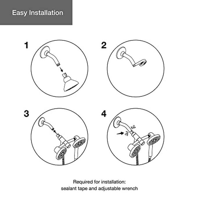 KOHLER K-23218-CP Awaken 2-in-1 Multifunction Shower Combo Kit, Durable Materials, Versatile Spray, Polished Chrome by Kohler - Image 8