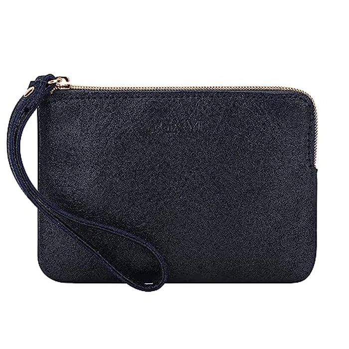 GAYI URBAN Genuine Leather 4.5 x 6.5 Wristlet Purse for Women, Evening Wristlet Pouch Clutch Bag (Black) by GAYI URBAN - Used - Very Good condition