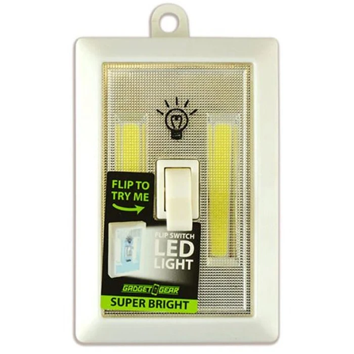 Gadget Gear Bright LED Light Switch Adhesive Light Batteries 4 Pack - White by Gadget Gear - Refurbished - Excellent condition - US$33.69