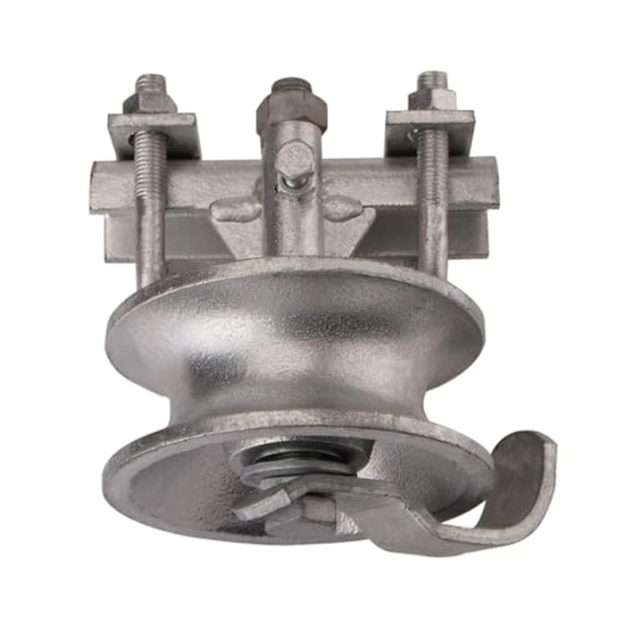 5" Galvanized Pipe Track Wheel with Double U Design - Fits 1 7/8" Round Posts & Compatible with 1 5/8" or 1 7/8" Chain Link Fence Gate Frames - Pack of 2 by ORIENTYIN INDUSTRIAL - Image 4
