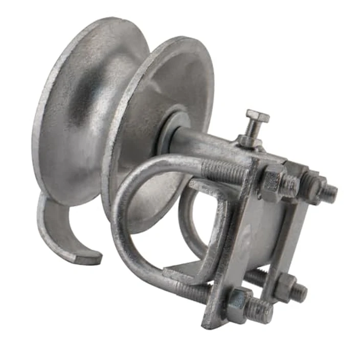 5" Galvanized Pipe Track Wheel with Double U Design - Fits 1 7/8" Round Posts & Compatible with 1 5/8" or 1 7/8" Chain Link Fence Gate Frames - Pack of 2 by ORIENTYIN INDUSTRIAL - Image 5
