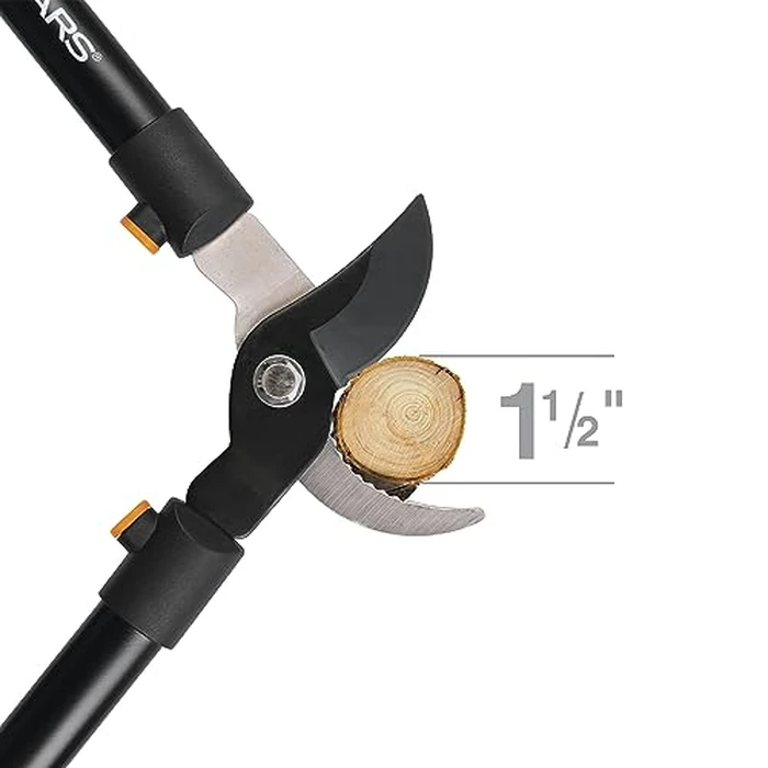 Fiskars 28" Loppers for Tree Trimming, Heavy Duty, Rust-Resistant Sharp Bypass Steel Blade Loppers, Branch Cutter up to 1.5" Diameter Cut Capacity, Shock-Absorbing Handle, Garden Tools by Fiskars - Image 4