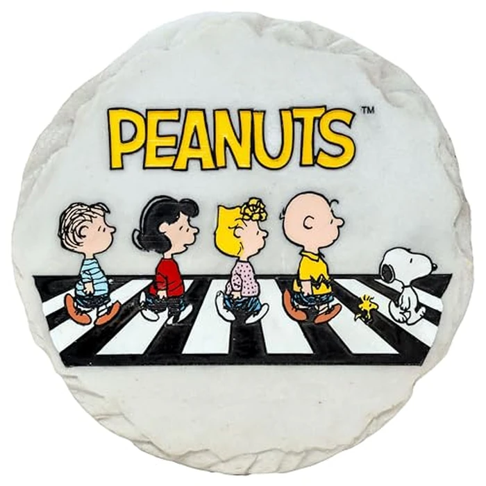 Spoontiques Peanuts Road Stepping Stone - Decorative Garden Stone for Yard, Patio, Garden or Walkway - Outdoor or Indoor Home Decor by Spoontiques - Used - Like New condition - US$18.67