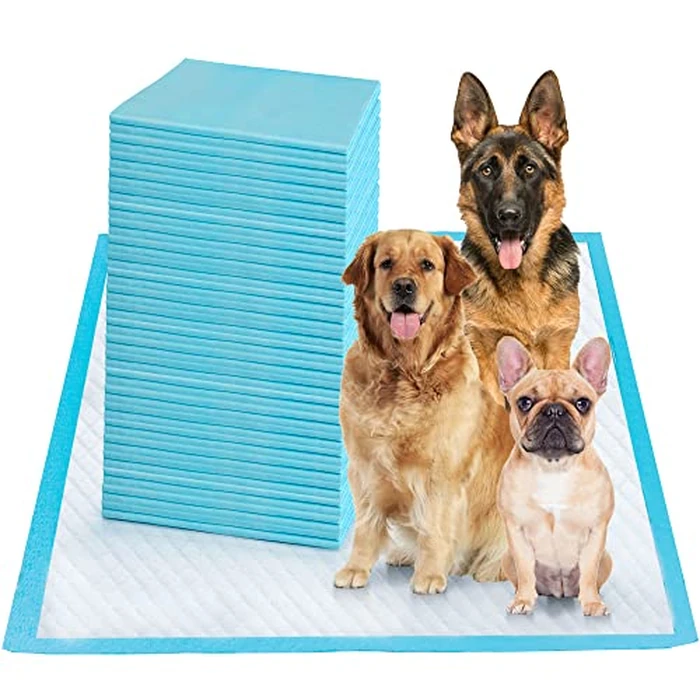 Boscute Super Absorbent & Leak-Proof Jumbo Size 36"x36" Pet Training Dog Pee Pads, Thicken Quick Dry Disposable Puppy Pee Pads, Potty Training Pads for Dogs Cats, Rabbits by boscute - Used - Like New condition