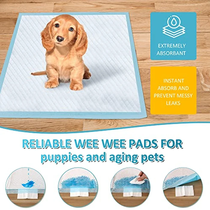 Boscute Super Absorbent & Leak-Proof Jumbo Size 36"x36" Pet Training Dog Pee Pads, Thicken Quick Dry Disposable Puppy Pee Pads, Potty Training Pads for Dogs Cats, Rabbits by boscute - Image 7