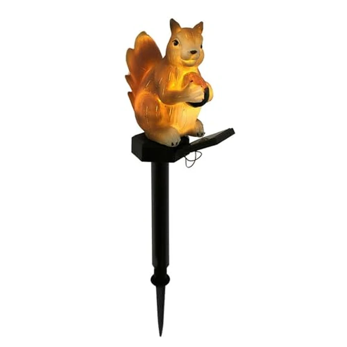 Squirrel Solar Garden Stake Light, Auto ON/Off Garden Squirrel Statues Decorative Light, Waterproof Outdoor Figurine Lights, Energy-Efficient Landscape Lighting for Lawn, Patio, Pathway(SIZE:16inch) by Tookie - Used - Like New condition
