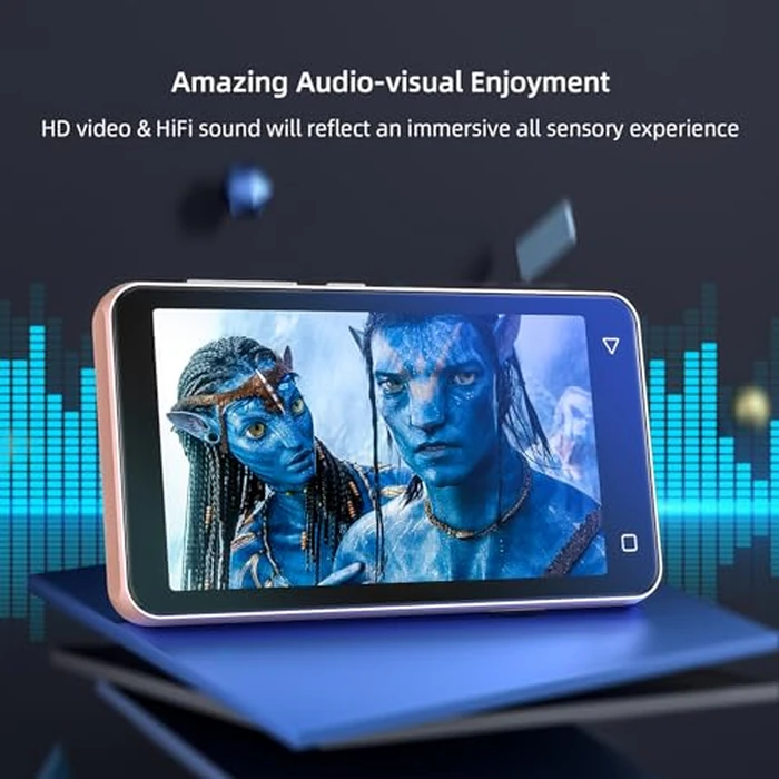 80GB MP3 Player with Bluetooth and WiFi, MP4 MP3 Player with Spotify,Spotify Kids,4" Music Player with Pandora, Audible,Music Player with Speaker (Pink_White) by innioasis - Image 4