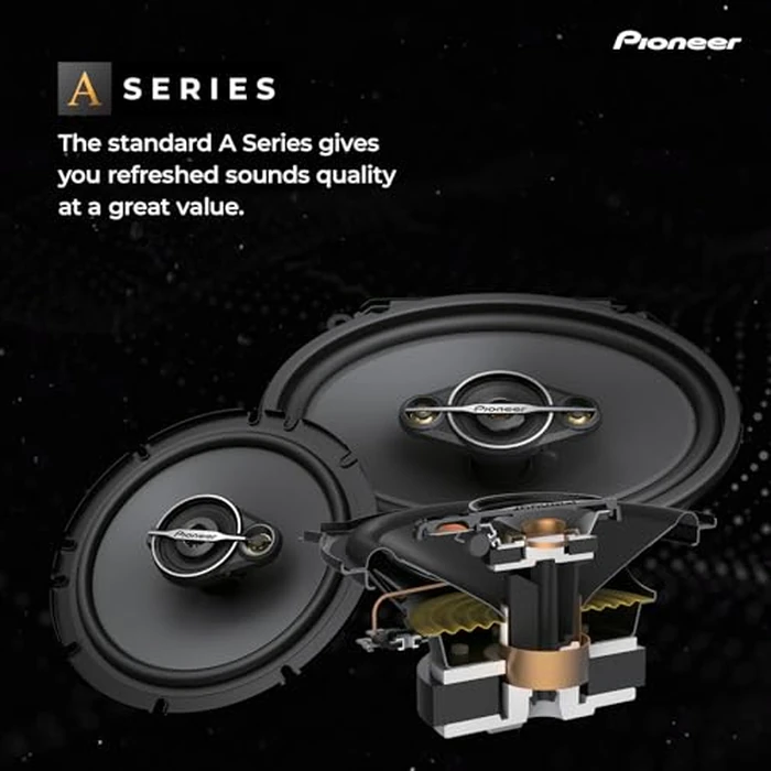 PIONEER A-Series Standard TS-A6881F 6” x 8” 4-Way Speakers (Pair) - 350W Max, Balanced Sound + Smooth Treble, Enhanced Bass, Great Stock Replacement by PIONEER - Image 2