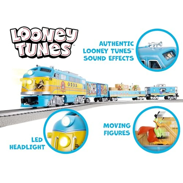 Lionel Looney Tunes Freight LionChief 5.0 Electric O Gauge Train Set with Bluetooth & Remote by Lionel - Image 2