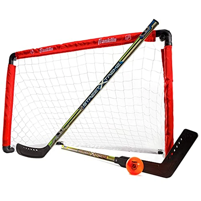 Franklin Sports NHL Goal and 2 Stick Set by Franklin Sports - Used - Very Good condition