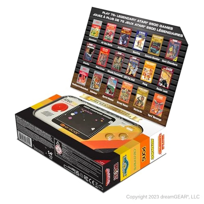 My Arcade Atari Pocket Player Pro: Portable Video Game Console with 100 Games, 2.75" Color Display, Ergonomic Design by MY ARCADE - Image 4
