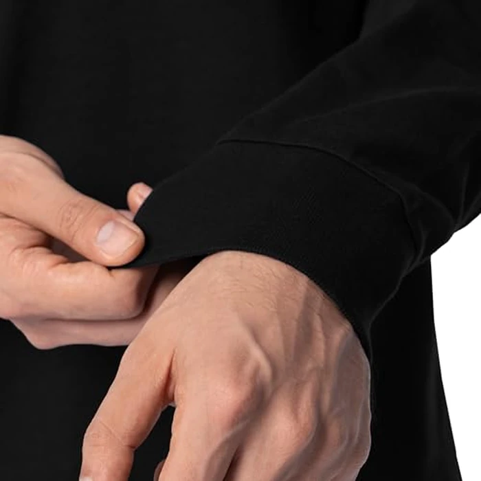 Fruit of The Loom Men's Eversoft Cotton T Shirts, Breathable & Moisture Wicking with Odor Control, Sizes S-4X, Long Sleeve-Black Ink by Fruit of the Loom - Image 3