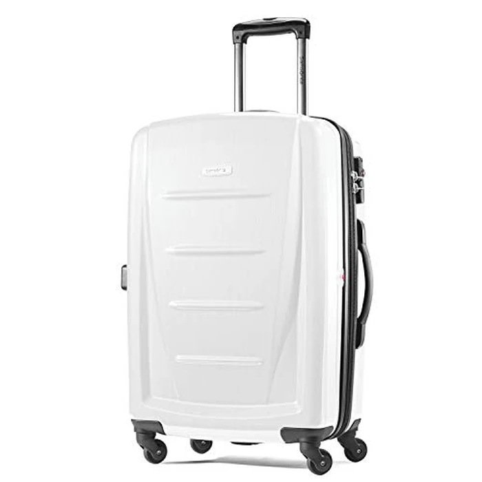 Samsonite Winfield 2 Hardside Luggage with Spinner Wheels, Brushed White, Checked-Large Spinner, Winfield 2 Hardside Luggage with Spinner Wheels by Samsonite - Used - Very Good condition - CA$114.54