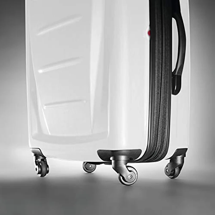 Samsonite Winfield 2 Hardside Luggage with Spinner Wheels, Brushed White, Checked-Large Spinner, Winfield 2 Hardside Luggage with Spinner Wheels by Samsonite - Image 5