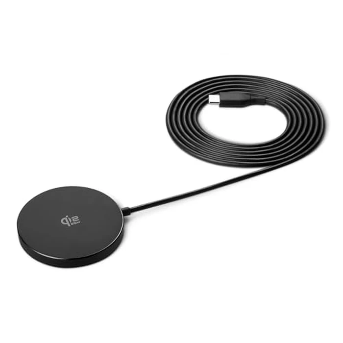 Amazon Basics 25W Qi2.2 Certified Wireless Charging Pad, MagSafe Compatible for iPhone 17/16/15/14/13/12, Magnetic Compatible for Android, Google Smartphones, Black (Adapter Not Included) by Amazon Basics - Used - Very Good condition - CA$17.28