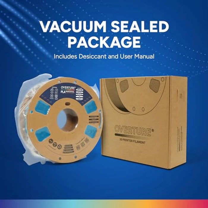 OVERTURE PLA Plus (PLA+) Filament 1.75mm, Stronger & More Durable, Professional Toughness 3D Printer Filament 1kg (2.2lbs), High Precision +/- 0.02mm, Tangle-Free (Light Blue) by OVERTURE - Image 7