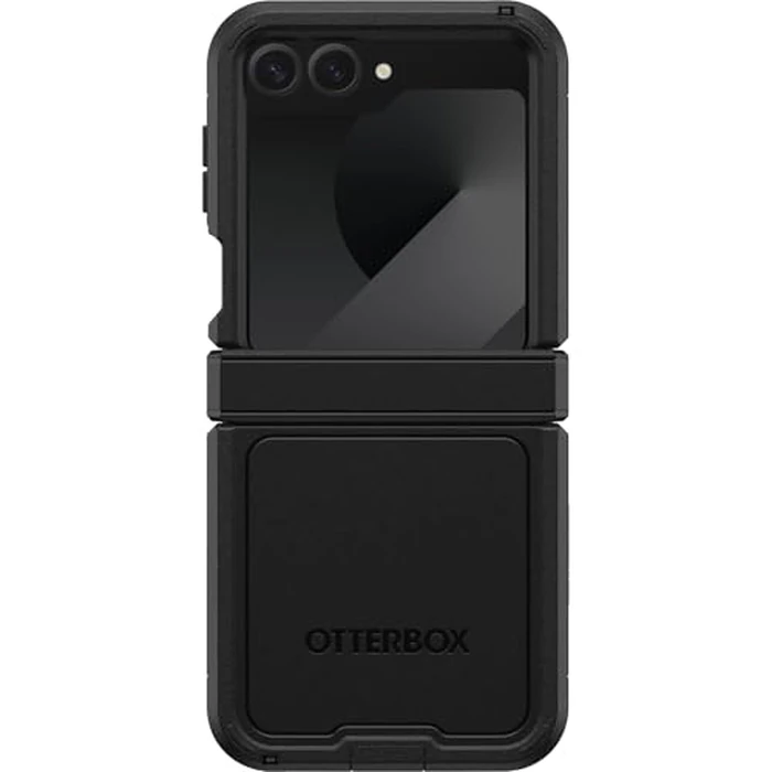 OtterBox Galaxy Z Flip6 Defender Series XT Case - Black, screenless, screenless, Rugged Hinge Protection, Lanyard Attachment, PowerShare and Wireless Charging Compatible by OtterBox - Image 1