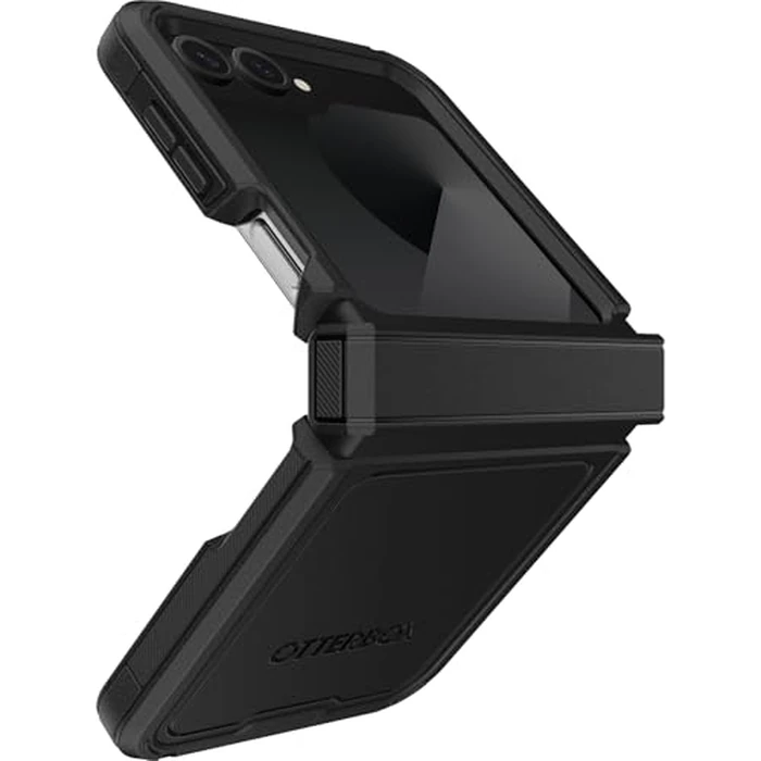 OtterBox Galaxy Z Flip6 Defender Series XT Case - Black, screenless, screenless, Rugged Hinge Protection, Lanyard Attachment, PowerShare and Wireless Charging Compatible by OtterBox - Image 4