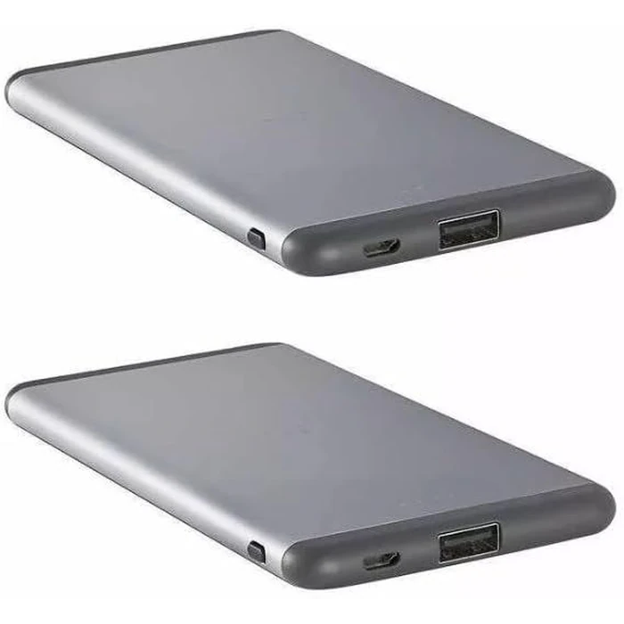 ubiolabs 6000mAh Mobile Charging Portable Power Bank Bundle 2-Pack - Silver by ubiolabs - Image 3