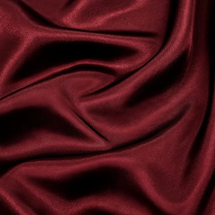 P Pothuiny 6 Pieces Queen Satin Sheets Luxury Silky Burgundy Satin Bedding Sheet Set, 1 Deep Pocket Fitted Sheet + 1 Flat Sheet + 4 Pillow Cases by P Pothuiny - Image 5