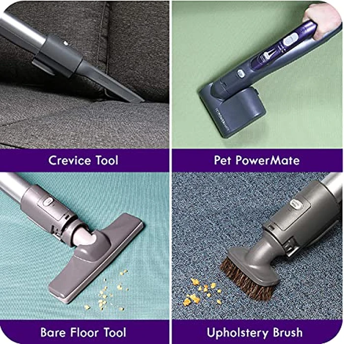 Kenmore 600 Series Friendly Lightweight Bagged Canister Vacuum with Pet PowerMate, Pop-N-Go Brush, 2 Motors, HEPA Filter, Aluminum Telescoping Wand, Retractable Cord and 4 Cleaning Tools, Purple by Kenmore - Image 3