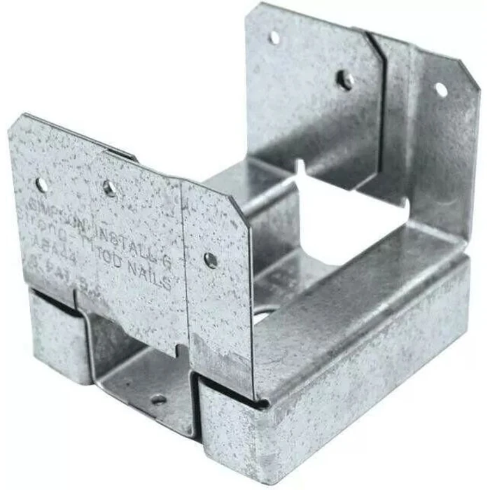 Simpson Strong-Tie ABA44Z ZMAX Galvanized 16-Gauge 4x4 Adjustable Post Base - Grey by Simpson Strong-Tie - Refurbished - Premium condition - US$21.09