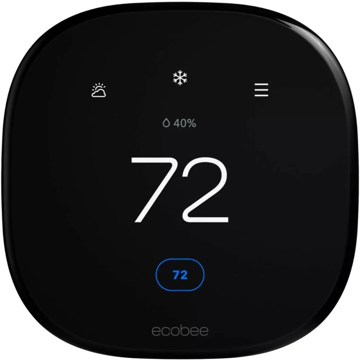 ecobee Smart Thermostat Enhanced Works with Alexa - Black by ecobee - Refurbished - Excellent condition - US$348.00