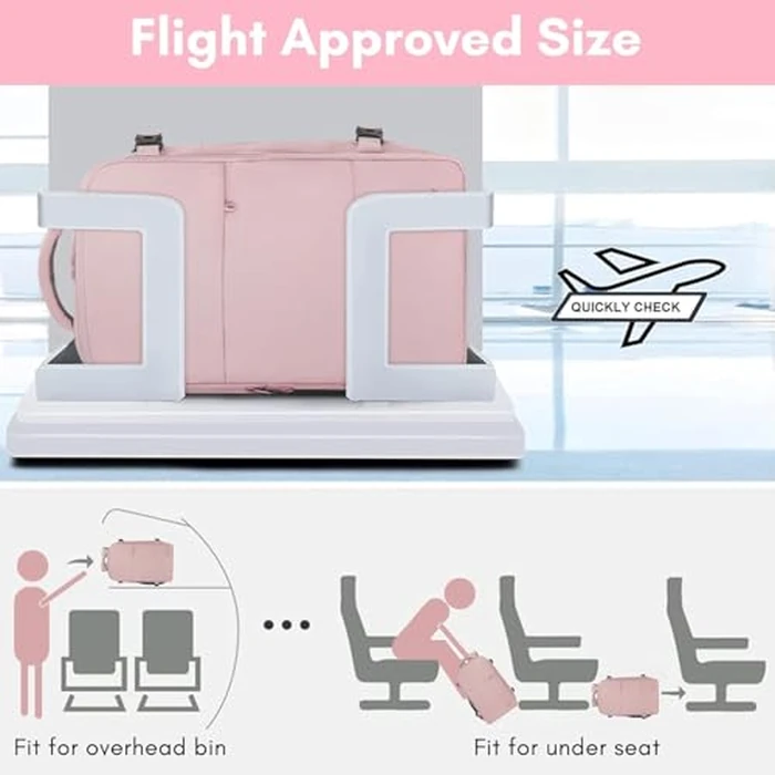 Taygeer Laptop Backpack for Women, Large Travel Backpack with 17.3 inch Laptop Compartment, TSA Friendly 40l Carry On Mochila, Daypack Business Computer Bag for Office Work Travel Essentials, Pink by Taygeer - Image 4